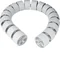 Round flexible cable sheath, d=70mm, 1000mm, light grey