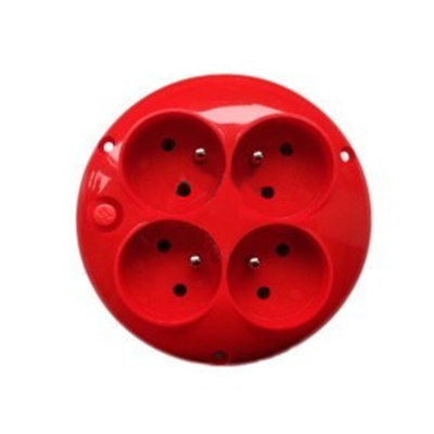 Round reel socket 4xz/u red