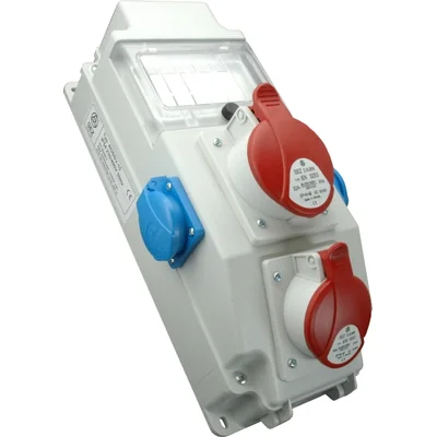 Rozdzielnica 2x32A 5p 2x250V okienko