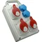 Rozdzielnica 3x16A 4p 2x250V z uchwytem