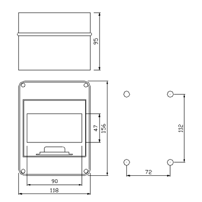 Rozdzielnica EP-LUX PLUS RN 1x5 PE+N IP55 dymna