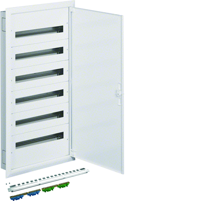 Rozdzielnica kompletna 6x24modułowy +zaciski PE/N IP30/I kl.pt.