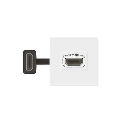 Розетка HDMI Mosaic 2-модульна біла