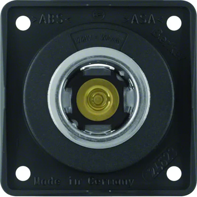 Розетка Integro Flow 12V, чорний механізм