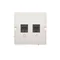 Розетка комп'ютерна RJ45 cat.5e + RJ12 (модуль) біла