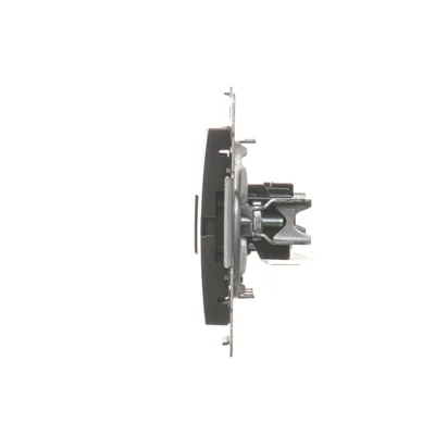 Розетка комп'ютерна RJ45 кат.5е + RJ12 (модуль) антрацит (металік)