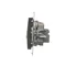 Розетка подвійна сателіт антена SAT-SAT-RTV (модуль) антрацит (металік)