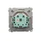 Розетка Simon Basic WMBW-53111x-H011 Schuko для версії IP44 з шторками (модуль) 16A, 250V~, гвинтові клеми; сатин. Прозора кришка.
