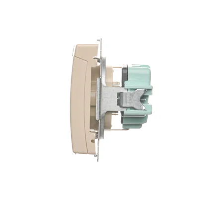 Розетка Simon Basic WMBW-70111x-9011 Schuko для версії IP44 (модуль) 16A, 250V~, гвинтові клеми; бежевий