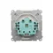 Розетка Simon Basic WMBW-73111x-1011 Schuko для версії IP44 (модуль) 16A, 250V~, гвинтові клеми; біла. Прозора кришка.