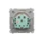Розетка Simon Basic WMBW-73111x-H011 Schuko для версії IP44 (модуль) 16A, 250V~, гвинтові клеми; сатин. Прозора кришка.