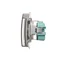 Розетка Simon Basic WMBW-73111x-J011 Schuko для версії IP44 (модуль) 16A, 250V~, гвинтові клеми; нержавіюча сталь. Прозора кришка.