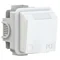 Розетка внутрішня прохідна 16А 2P+E 230V