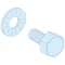 Розподільчий щит Prisma набір гвинтів з шайбами М6х16 40 шт