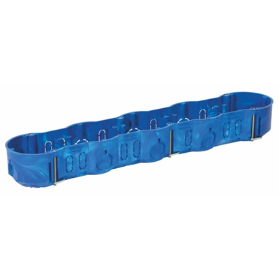 Розподільна коробка п'ятидільна для порожніх стін KP64/5L 5xfi60 синя плитка