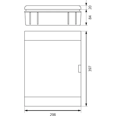 Rozvaděč pod omítku SRp-24/B (N+PE)