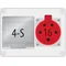 Rozvaděč R-BOX 190 4S: 1x16A/5P, 400V, IP44