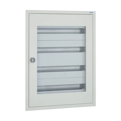 Rozvaděče pod omítku - průhledné dveře BF-UT-4/96-P