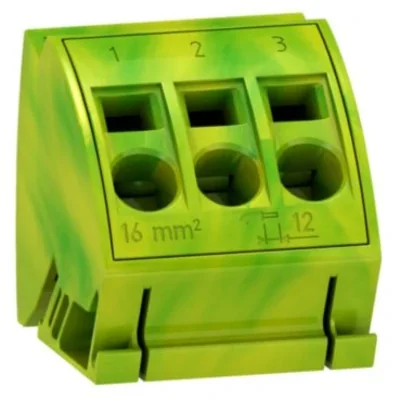 Rozvaděče Prisma, sada 4 uzemňovacích bloků s pružinovými svorkami 3x16mm²