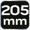 Розвідний ключ 205 мм, діапазон 0-32 мм