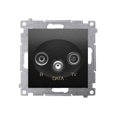 Роз'єм (модуль) Simon 54 WMDA-06xxxx-049 R-TV-DATA; чорний