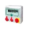 RSS-03 IP-44 distribution board with on-off switch 63A - inspection window 12 modules - equipped with wiring for connecting protections - with sockets: 1x32A 3P+N+Z 400V~ 1x16A 3P+N+Z 400V~
