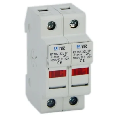 RT18Z-32L Запобіжник-вимикач 2P 1000V DC 10x38 з індикатором