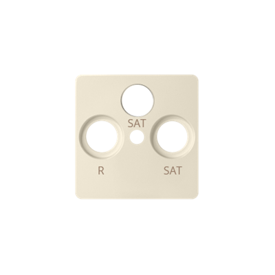 RTV-SAT-SAT socket cover beige