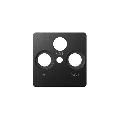 RTV-SAT-SAT socket cover graphite