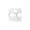 RTV-SAT-SAT socket cover white