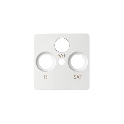 RTV-SAT-SAT socket cover white