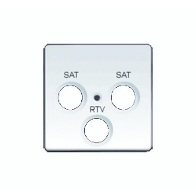 RTV-SAT-SAT socket cover white