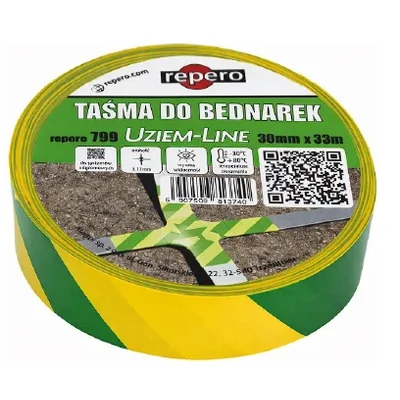 Ruban de marquage jaune-vert pour ruban REPERO 799 UZIEM-LINE 30 mm x 33 m