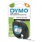 Ruban DYMO 12 mm/4 m - plastique, blanc