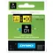 Ruban DYMO D1 12mm x 7m impression jaune / noir 45018