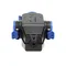 Rubber branch 3 round sockets, 3x2P+E, 250V~16A, IP44 black