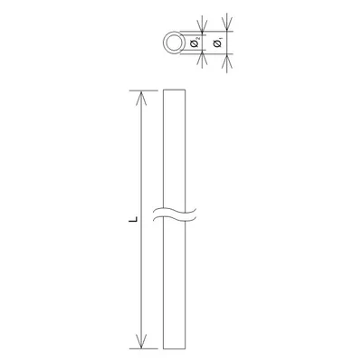 Rura odgromowa 40/34 szara 3m