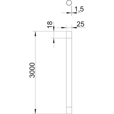 Rura stalowa SM25 W G