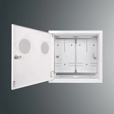 RW 26NN O 2T3F meter switchboard 402x423x220; with window; z.p.9081; IP30; RAL9003