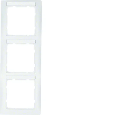 S.1 3-fold vertical frame with description field, snow-white matt