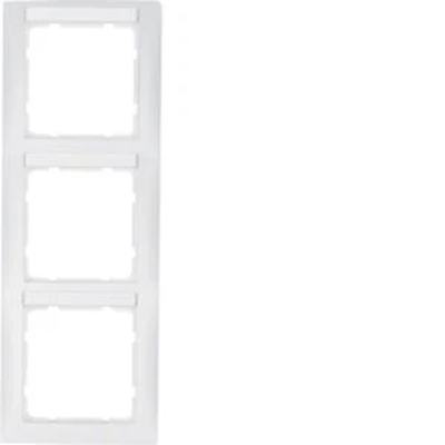 S.1 3-fold vertical frame with description field, snow-white matt