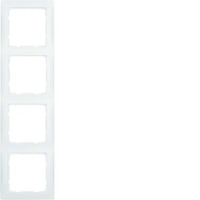 S.1 4-fold frame white mat