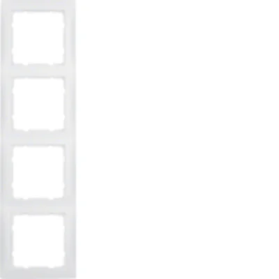 S.1 4-fold frame white mat