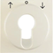 S.1 Central element for the key-operated shutter connector, cream gloss