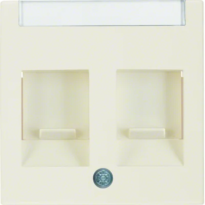S.1 Double central element with dust-protecting slides with cream labeling field