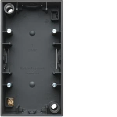 S.1 Double surface-mounted box, matte, anthracite