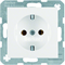 S.1 SCHUKO socket snow-white