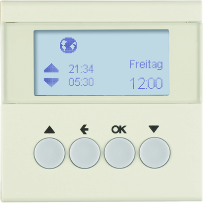 S.1 Shutter time switch with cream gloss display