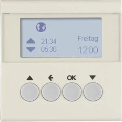 S.1 Shutter time switch with cream gloss display