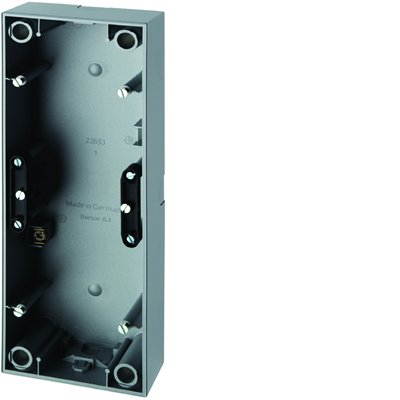 S.1 Surface-mounted three-gang mat aluminum box